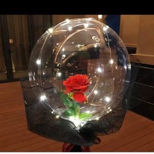 LED Luminous Balloon Rose